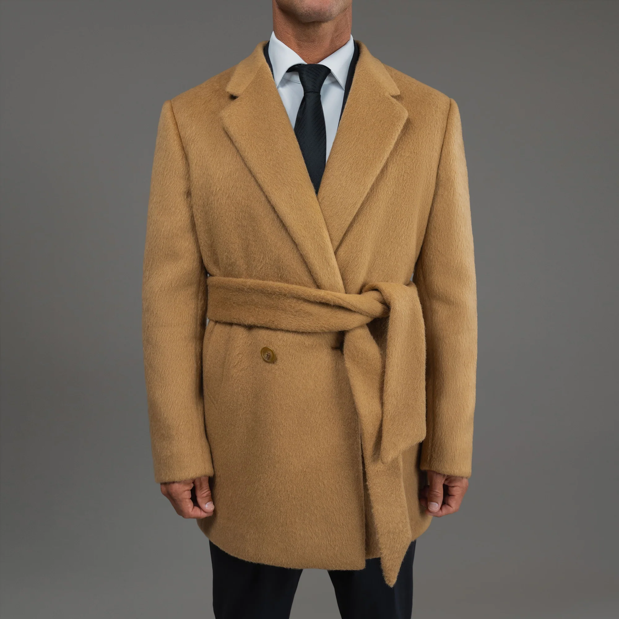 Classic Wool Silk Overcoat - Image 15