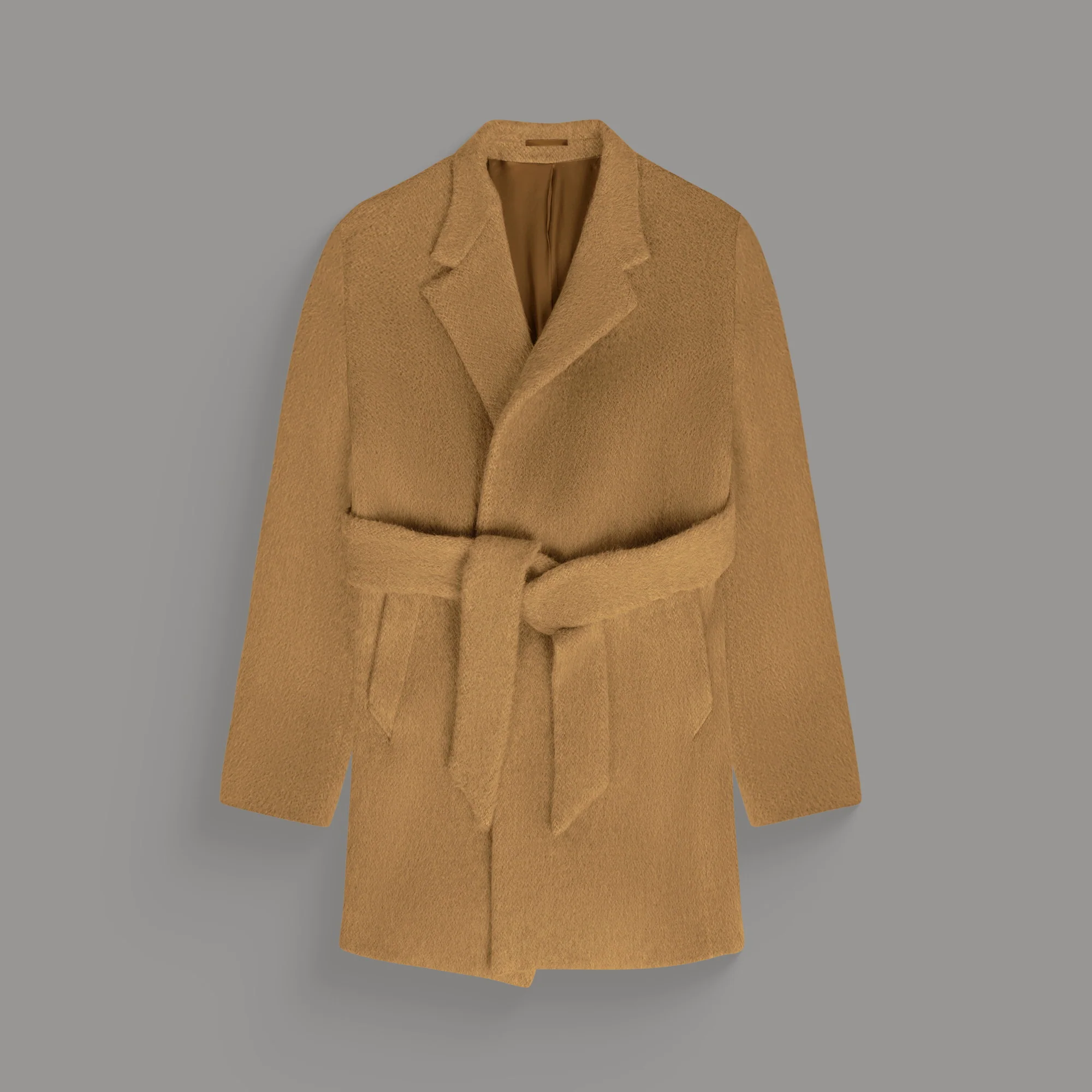 Classic Wool Silk Overcoat - Image 16