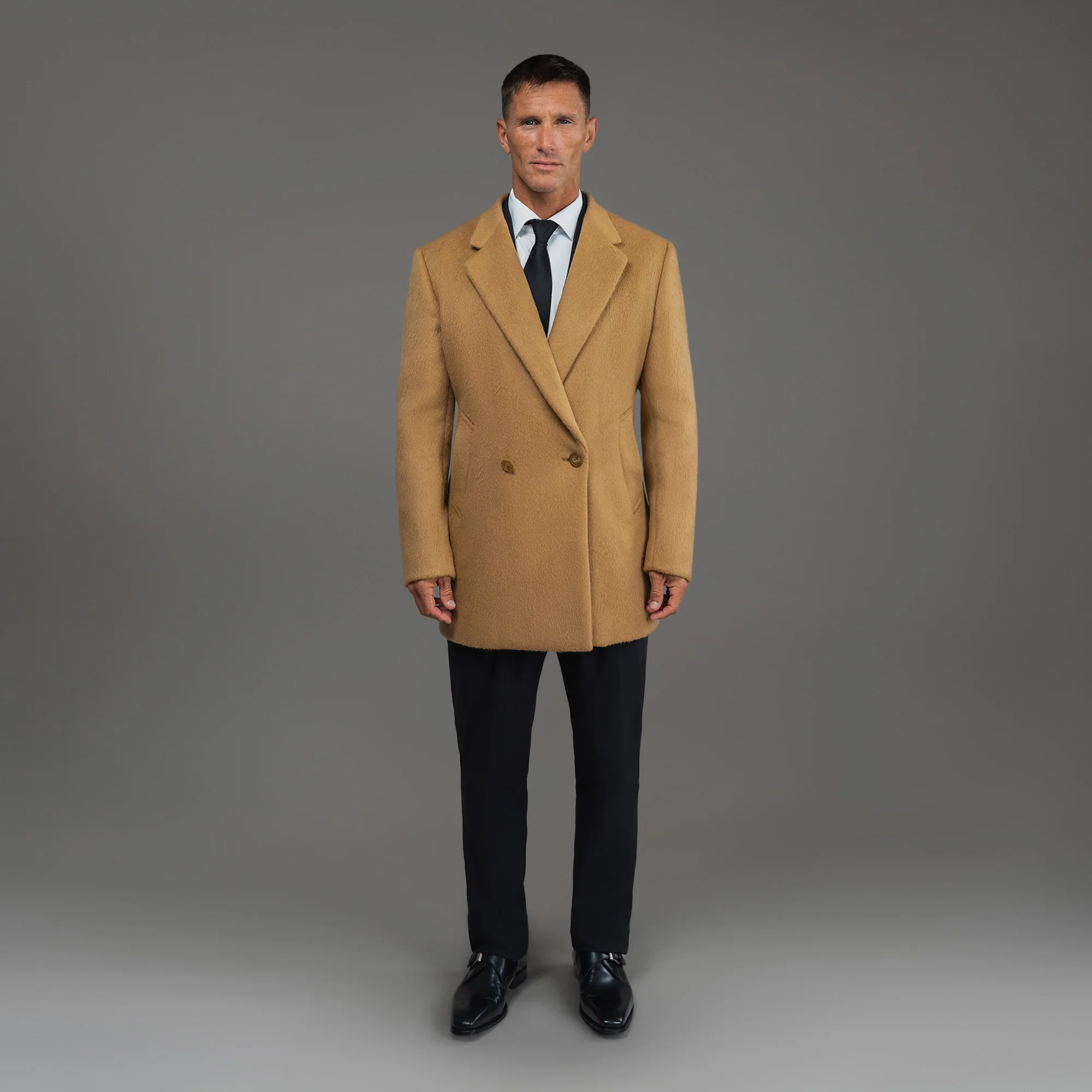 Classic Wool Silk Overcoat - Image 20