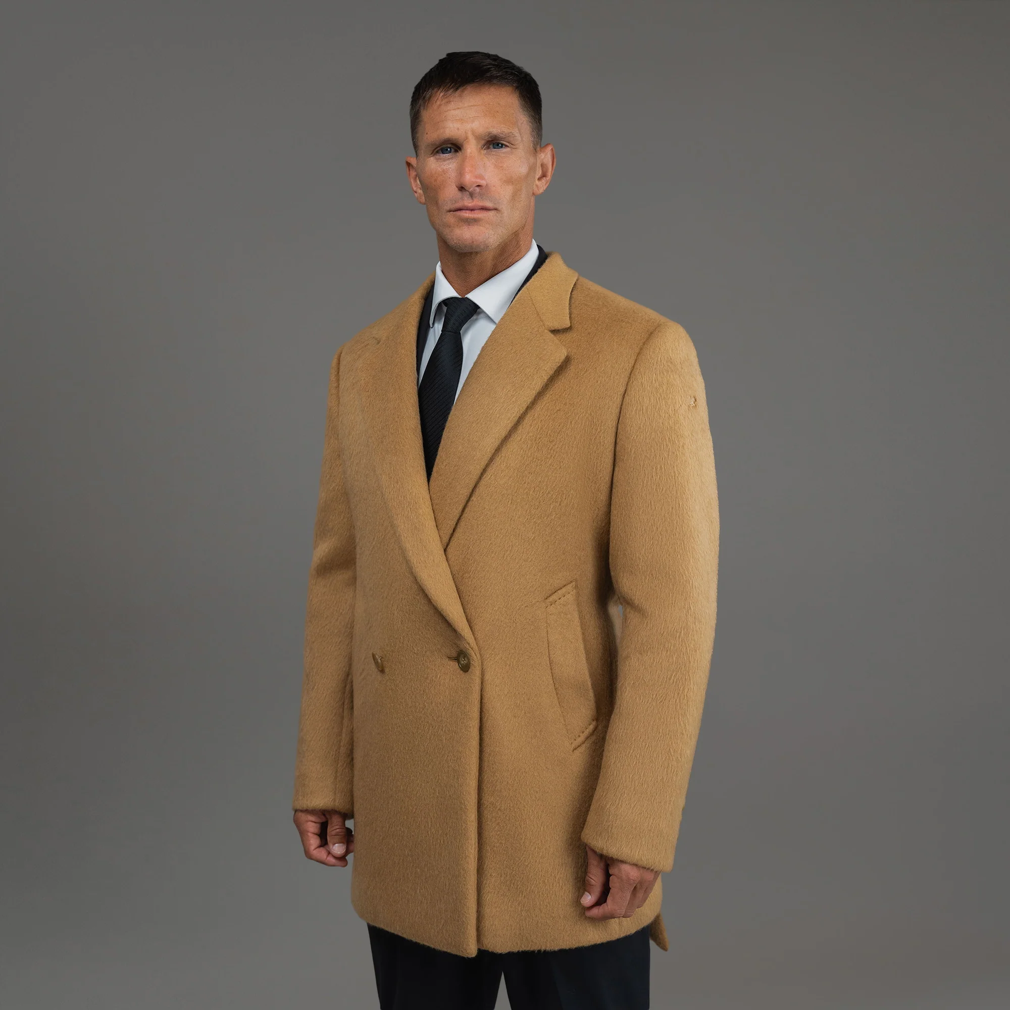 Classic Wool Silk Overcoat - Image 22