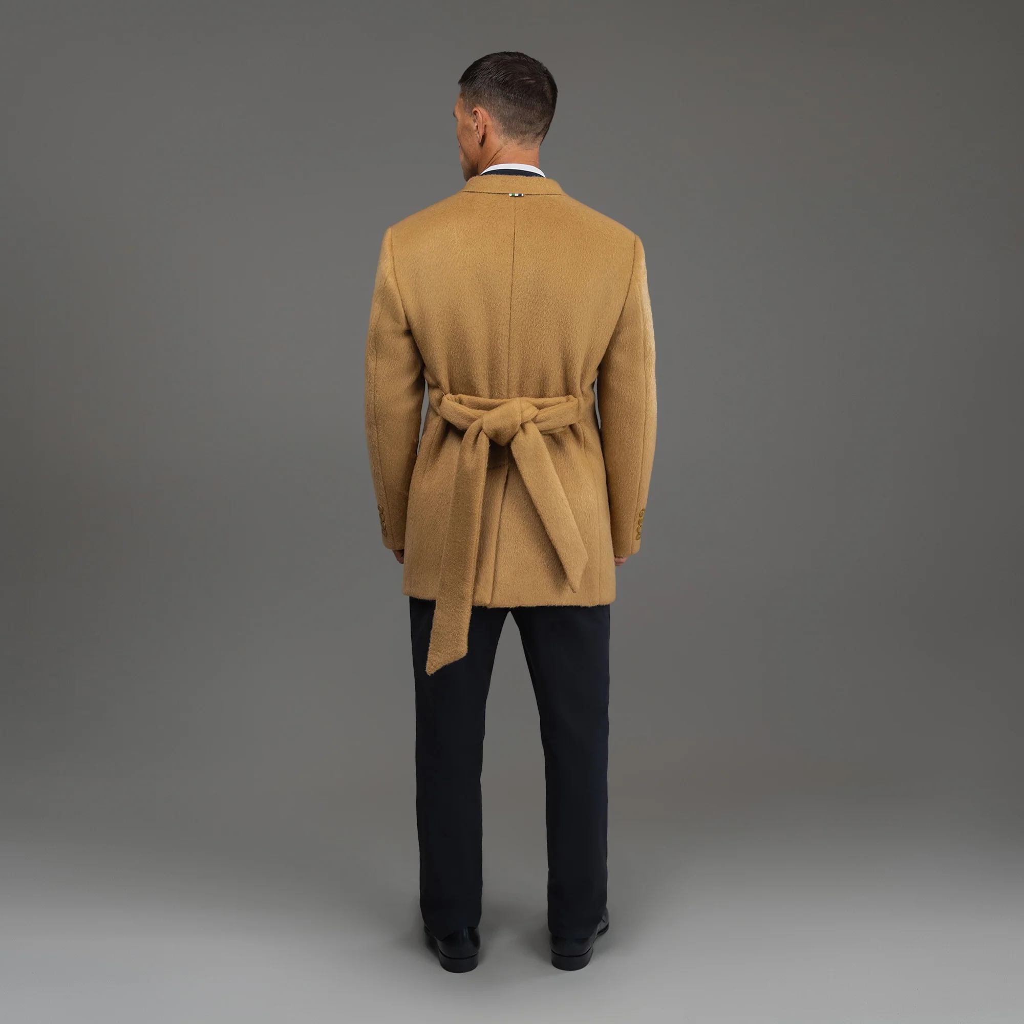 Classic Wool Silk Overcoat - Image 23