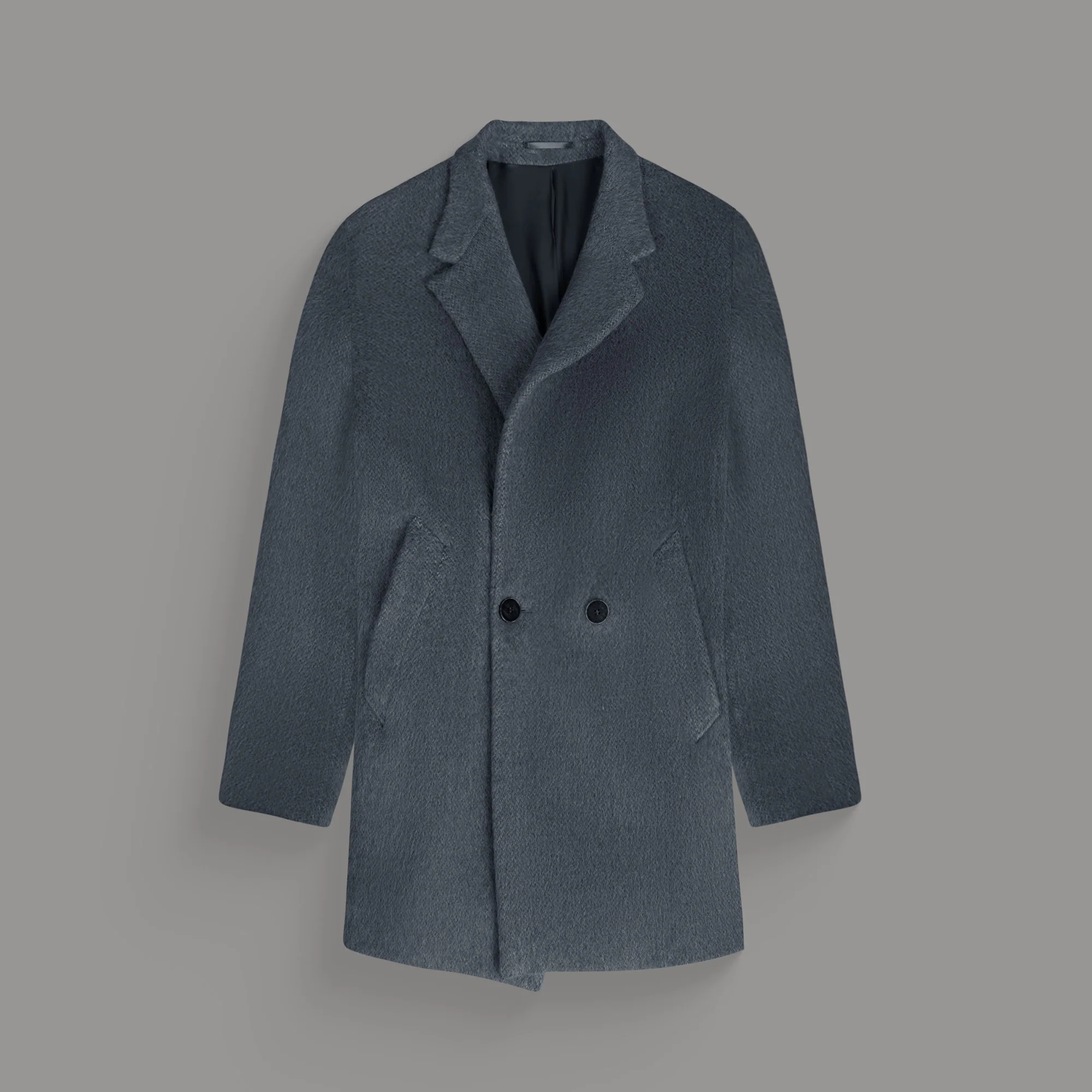 Classic Wool Silk Overcoat - Image 26