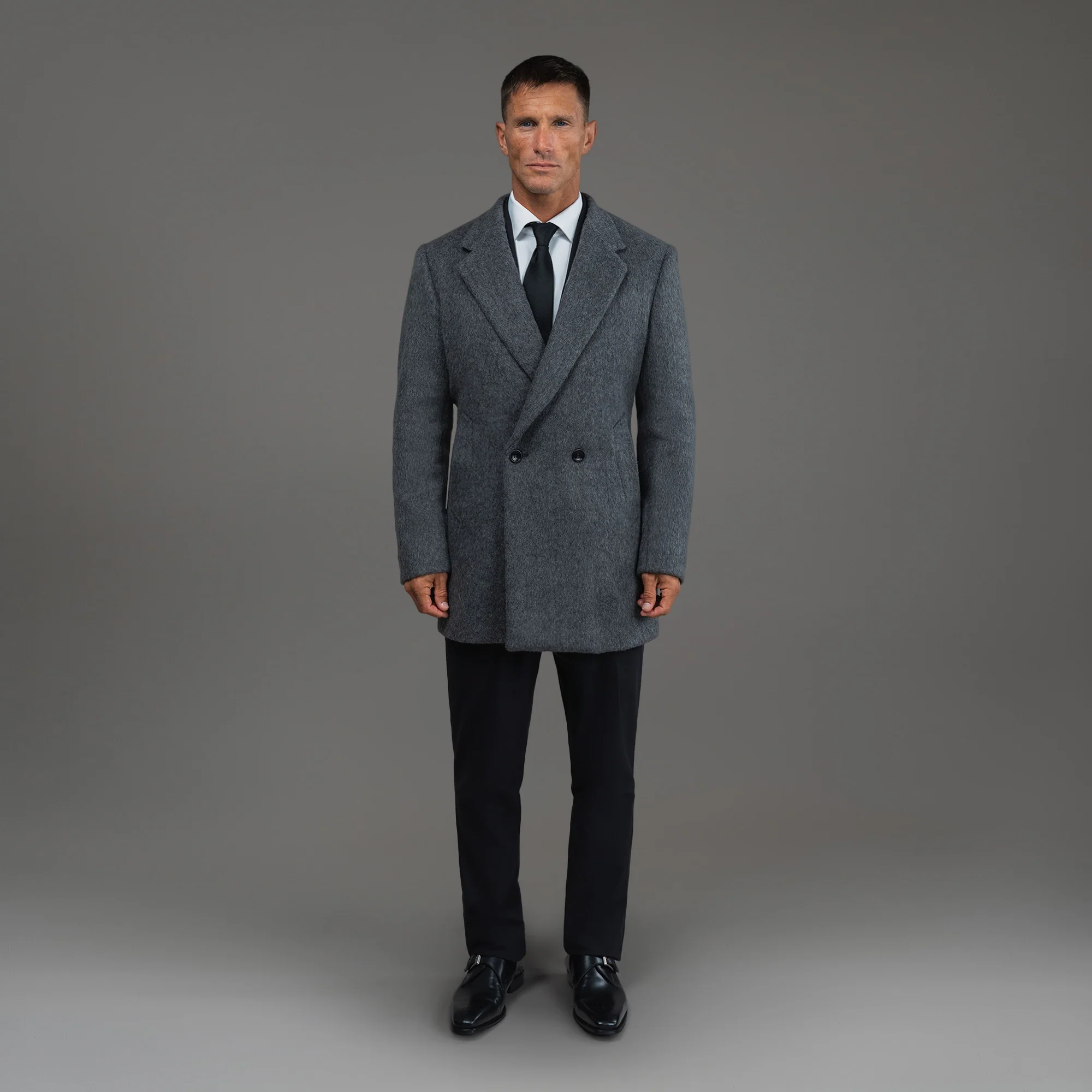 Classic Wool Silk Overcoat - Image 28