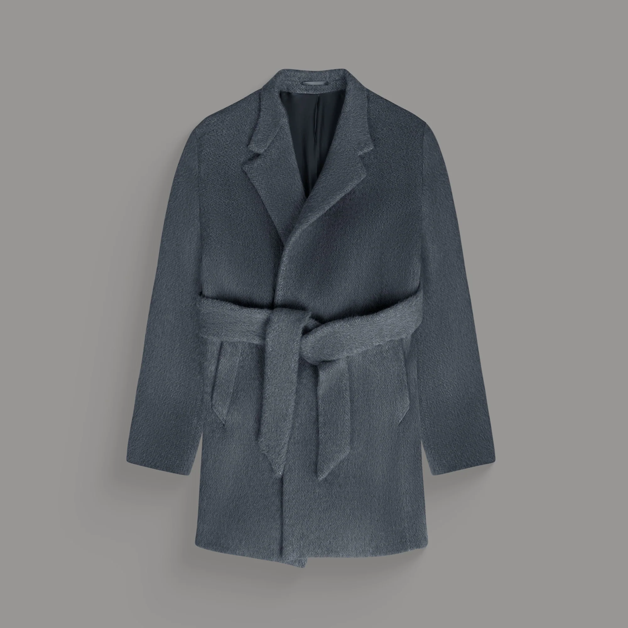 Classic Wool Silk Overcoat - Image 30