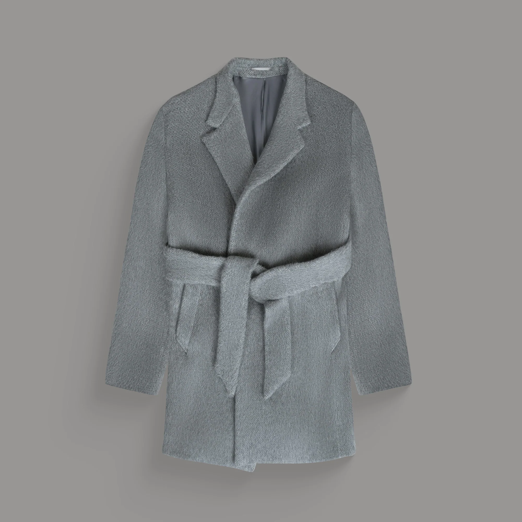 Classic Wool Silk Overcoat - Image 41