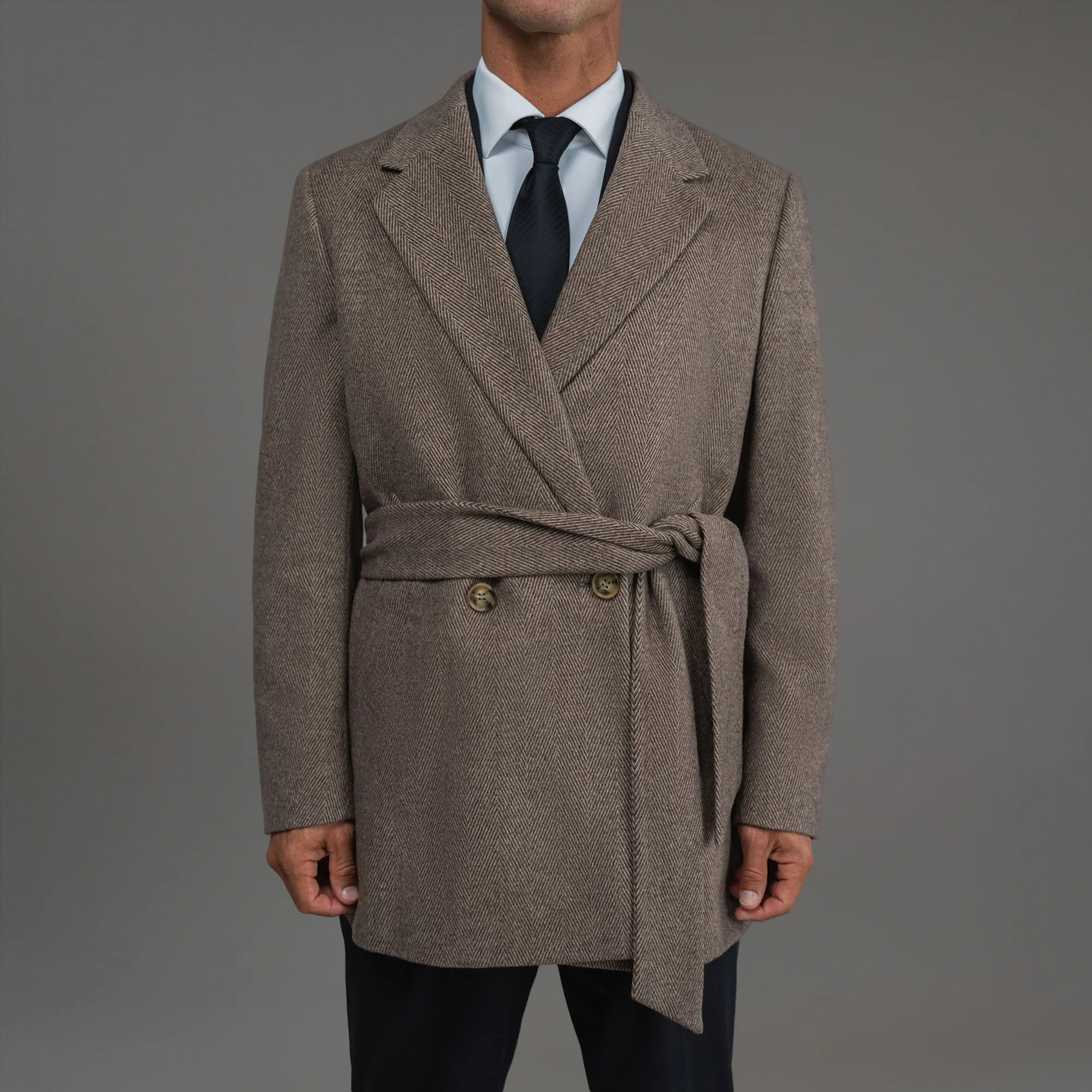 Classic Wool Silk Overcoat - Image 7