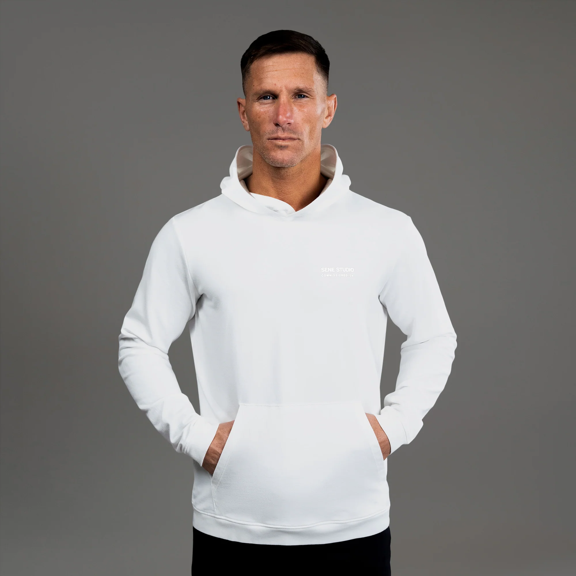 Commissioned Cumulus Hoodie - White