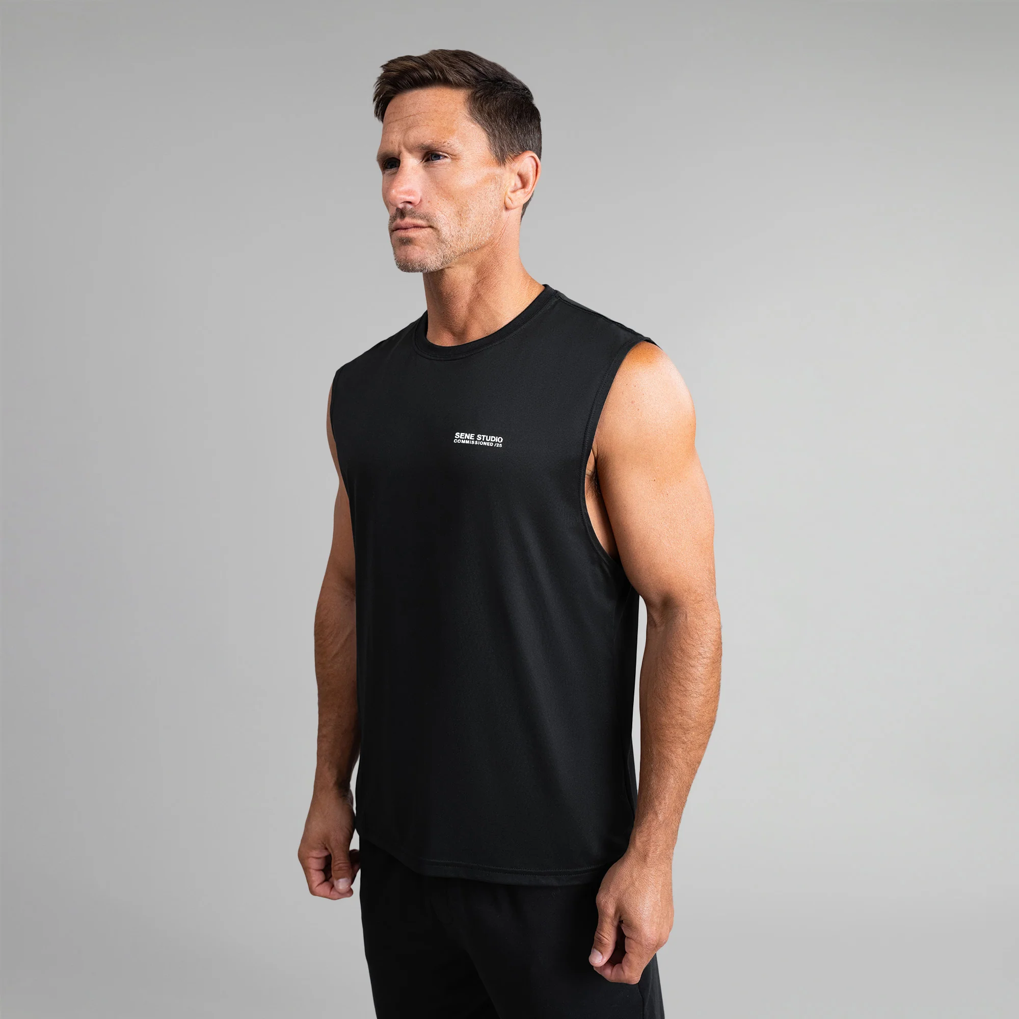 CoolTech Commissioned Tank Top - Black - Image 6