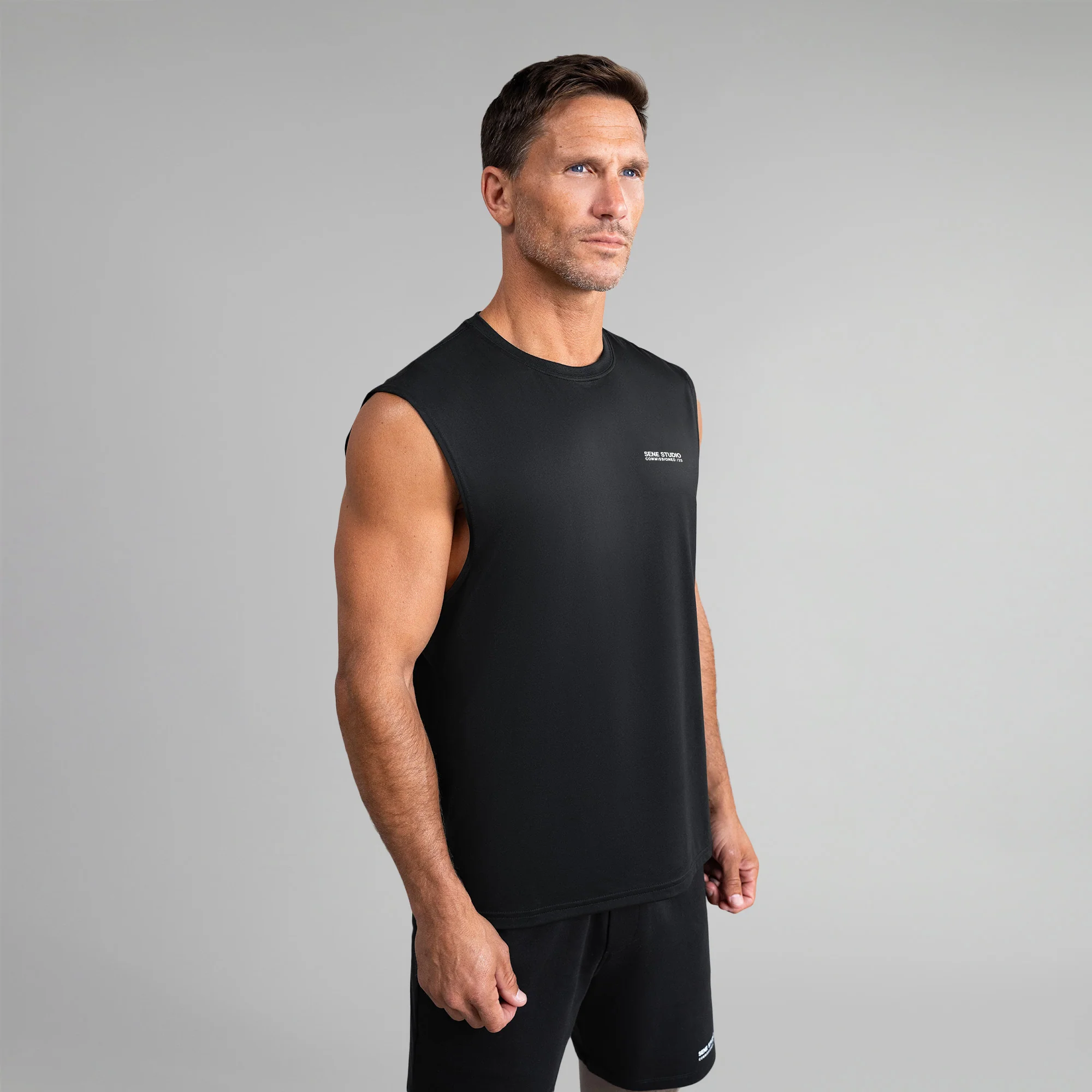 CoolTech Commissioned Tank Top - Black - Image 8