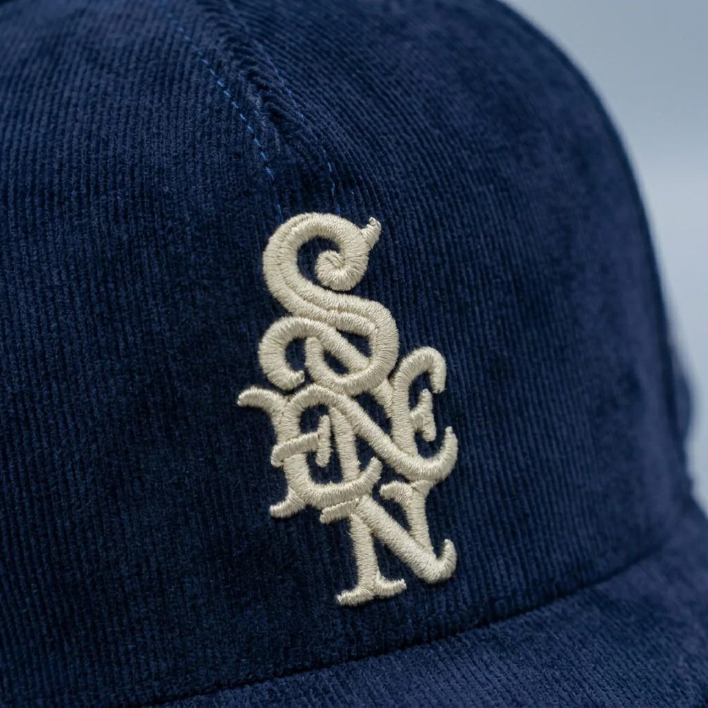 Corduroy Monogram Hat - Image 2