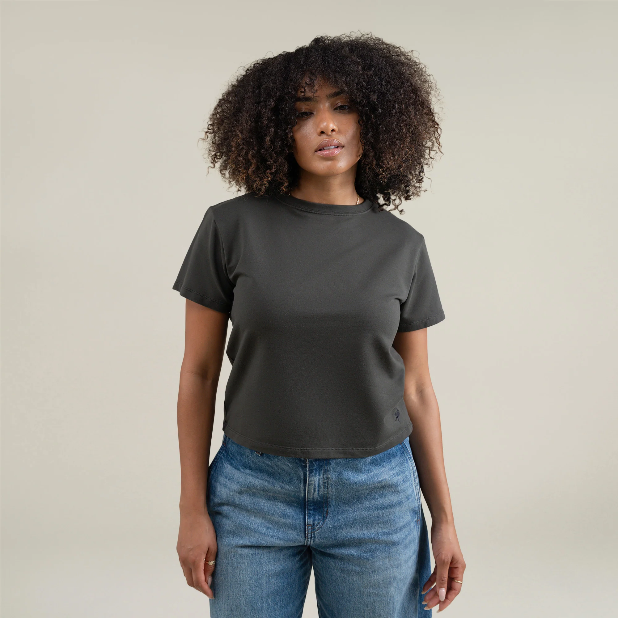 Cumulus Boxy Tee - Smoke
