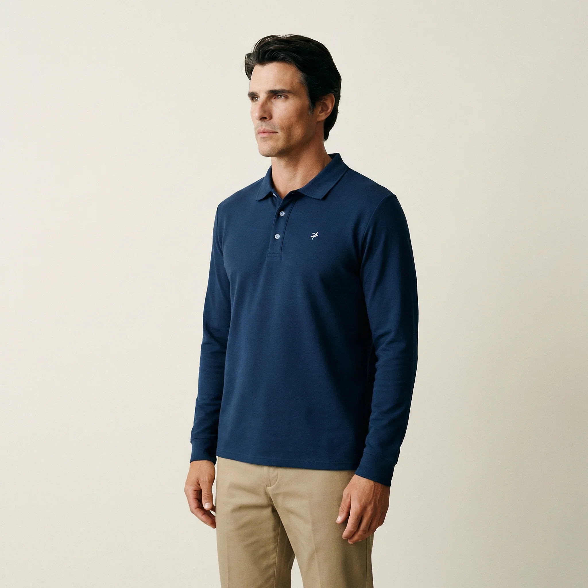 Cumulus Long Sleeve Polo - Deep Sea - Image 7