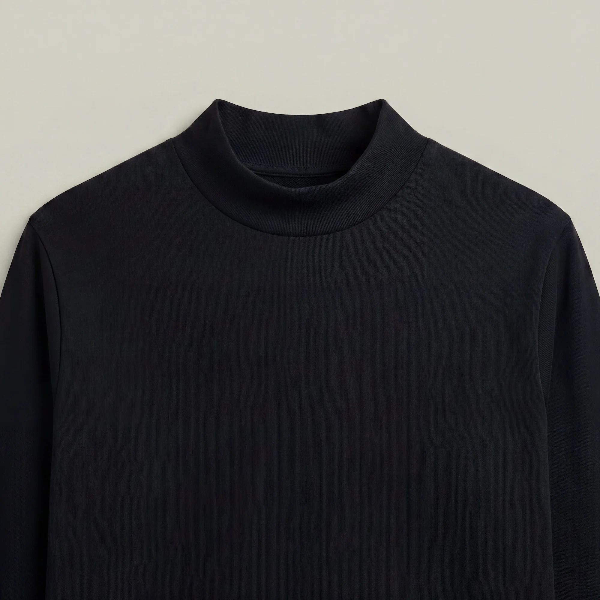 Cumulus Mockneck Long Sleeve T-Shirt - Black - Image 3