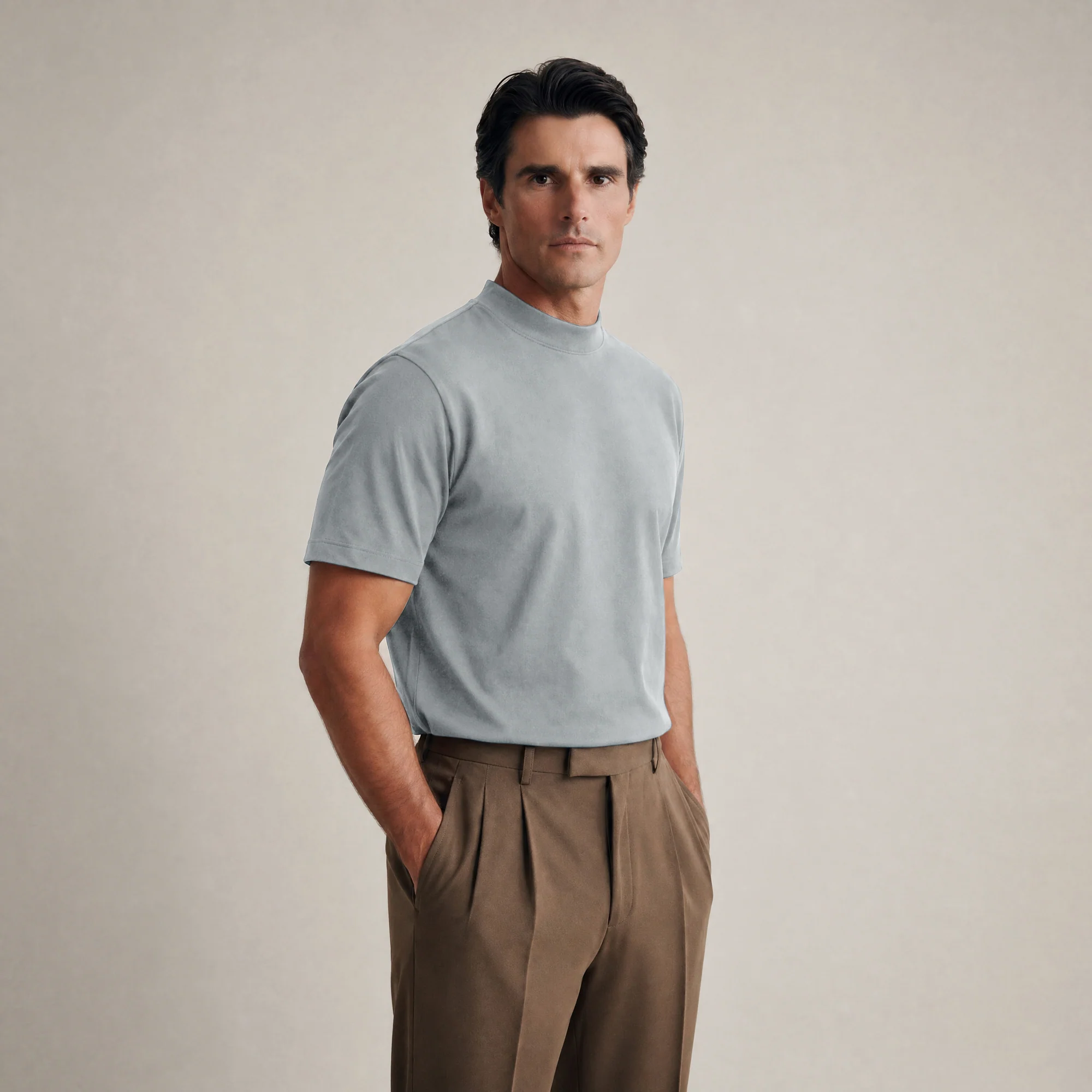 Cumulus Mockneck T-Shirt - Vapor - Image 4
