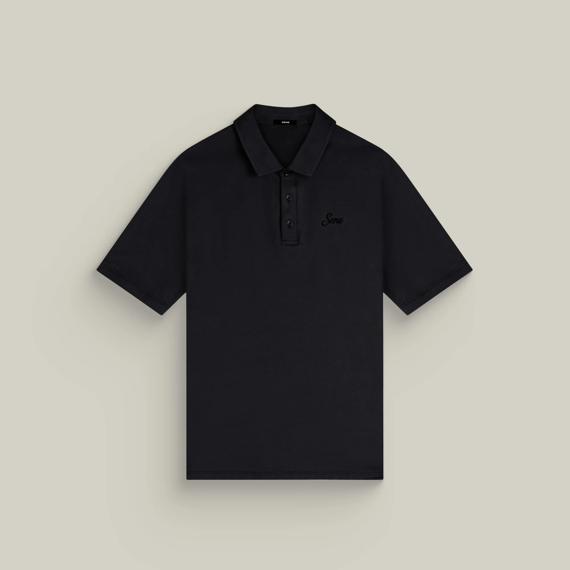 Cumulus Script Polo - Black - Image 2