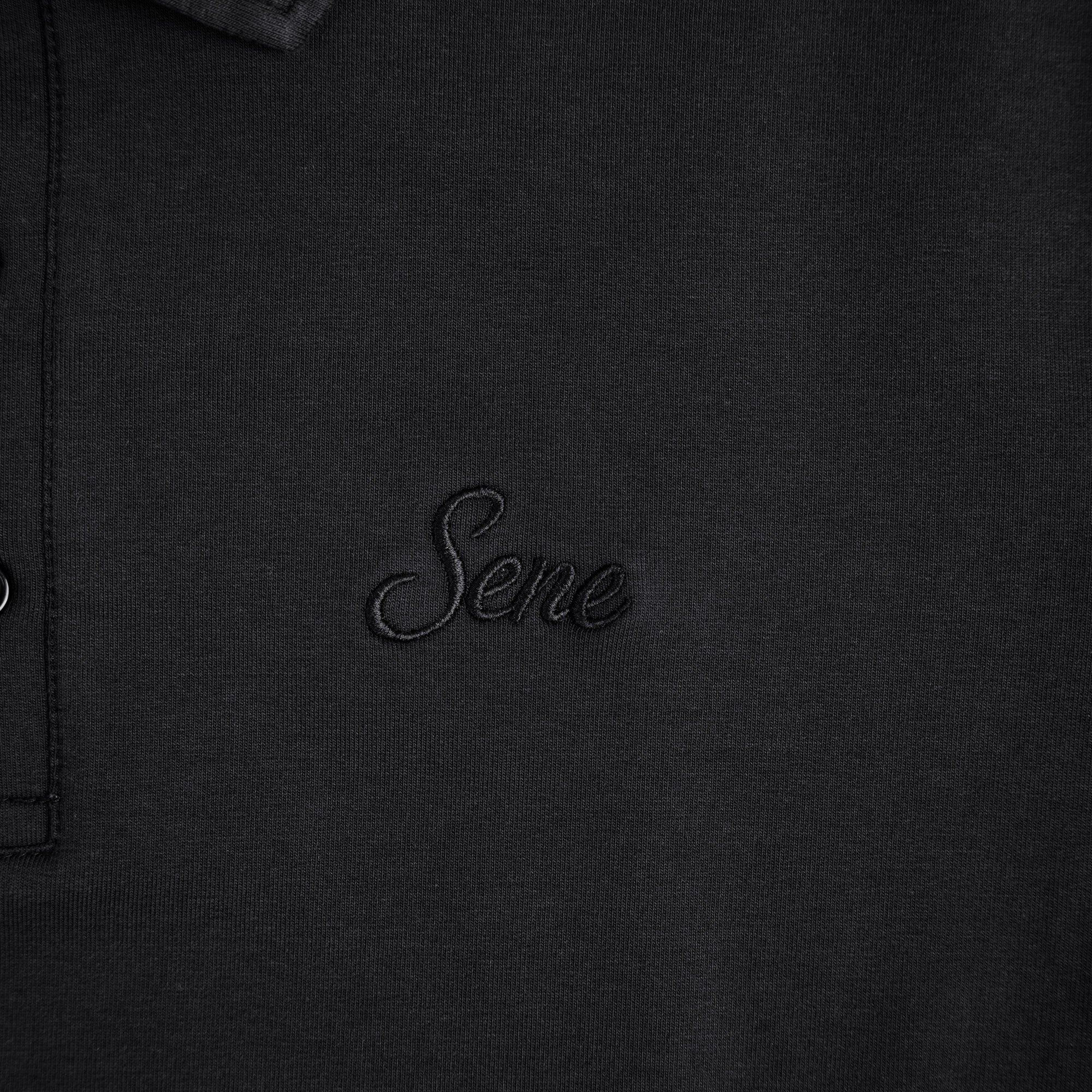 Cumulus Script Polo - Black - Image 7
