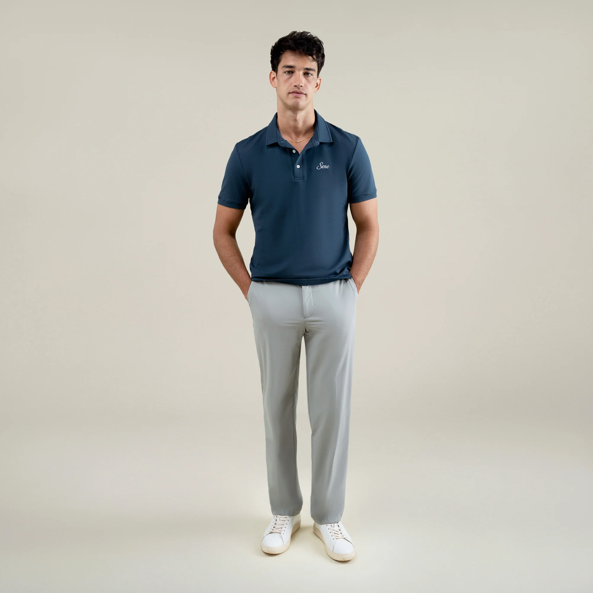 Cumulus Script Polo - Deep Sea - Image 3