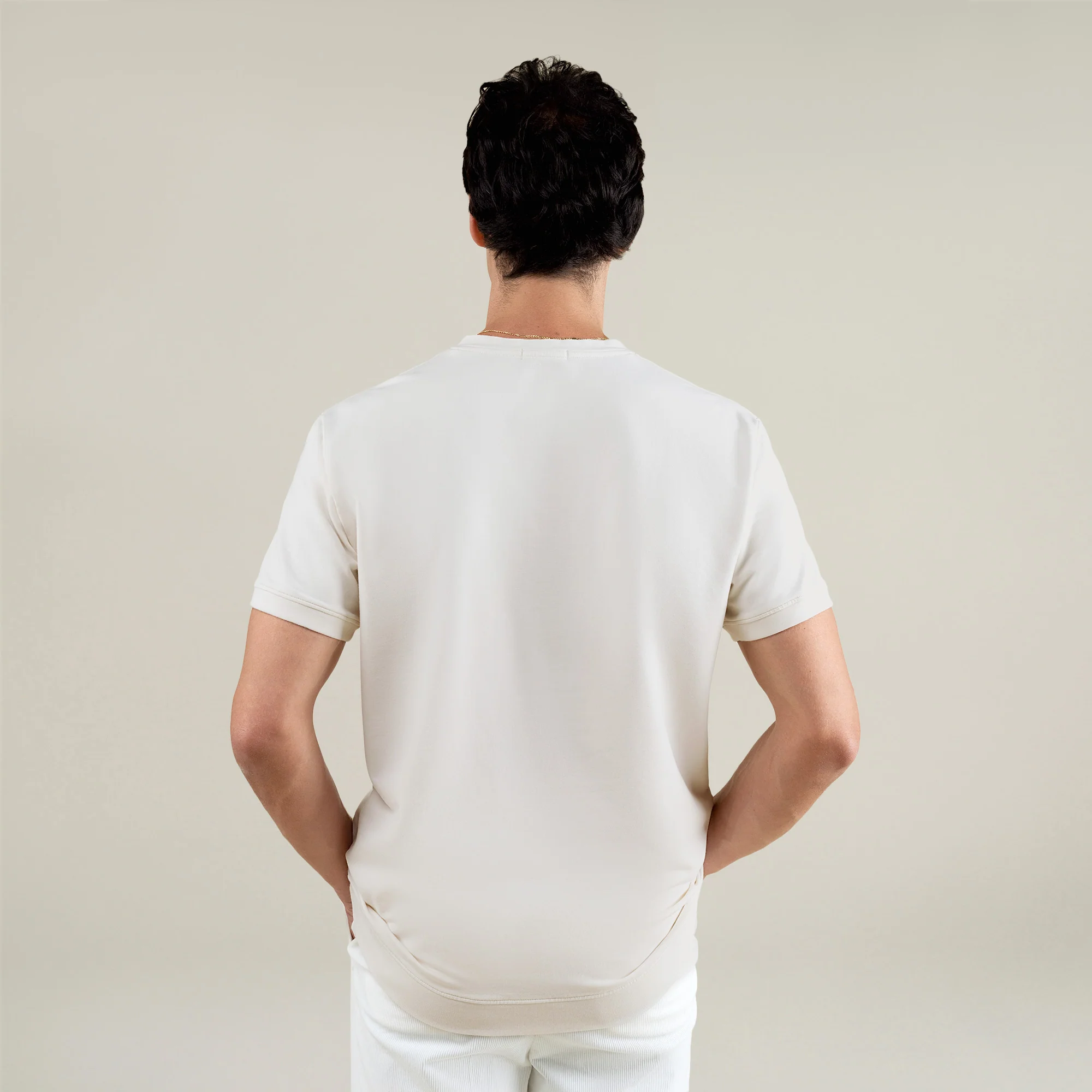 Cumulus Tailored Henley - Bone - Image 7
