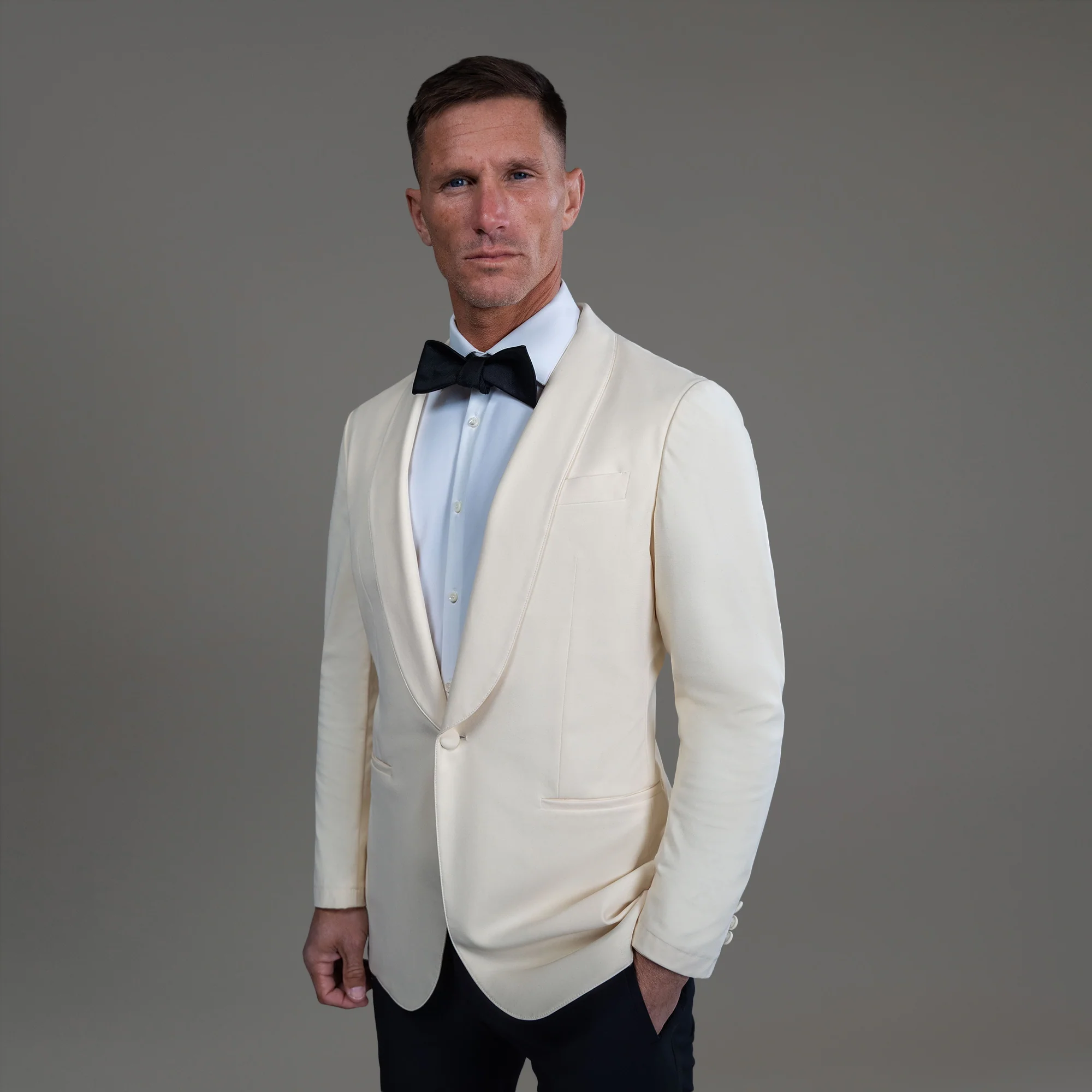 Shawl Collar Tuxedo Jacket - Image 8