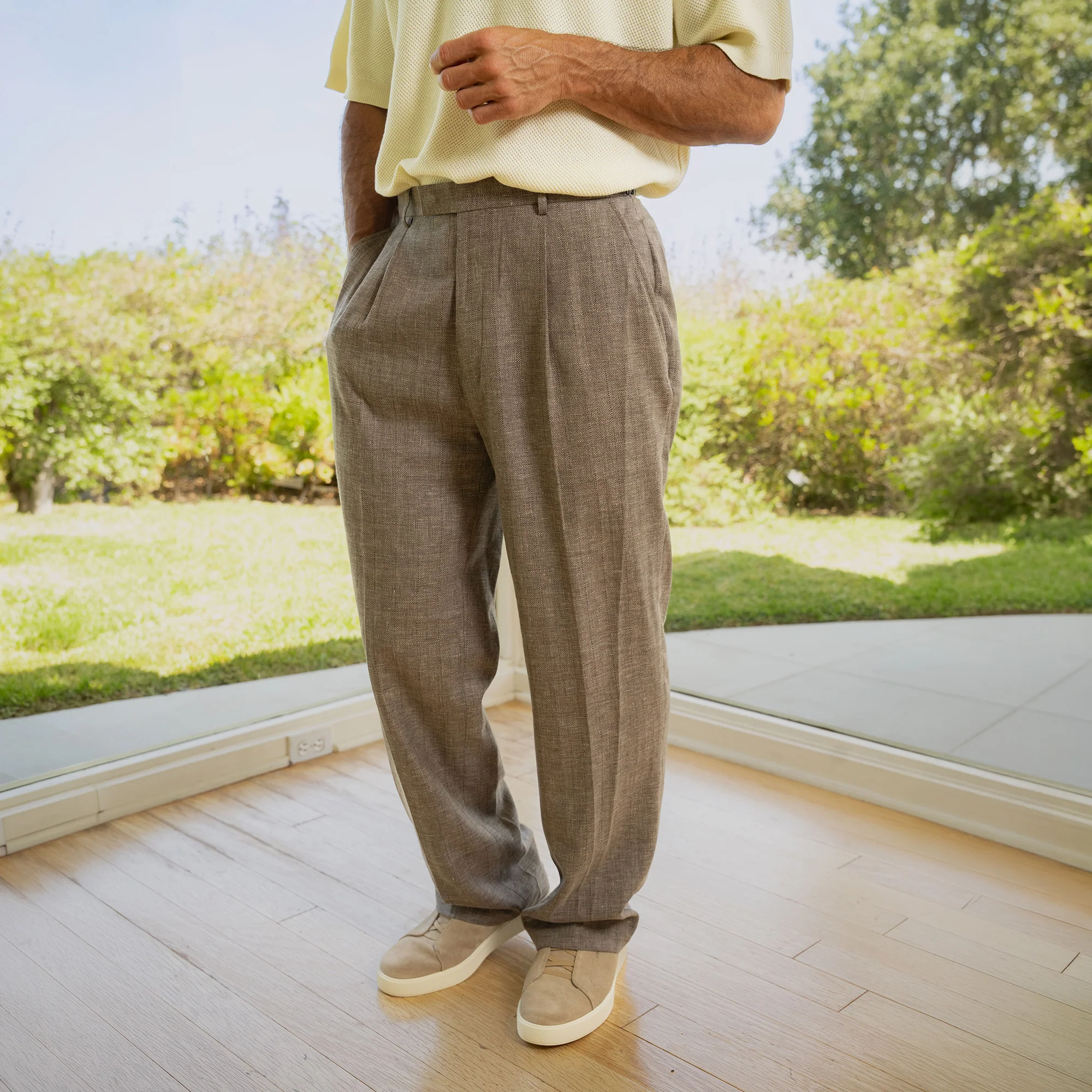 Ford Wool Linen Silk Trousers - Image 21