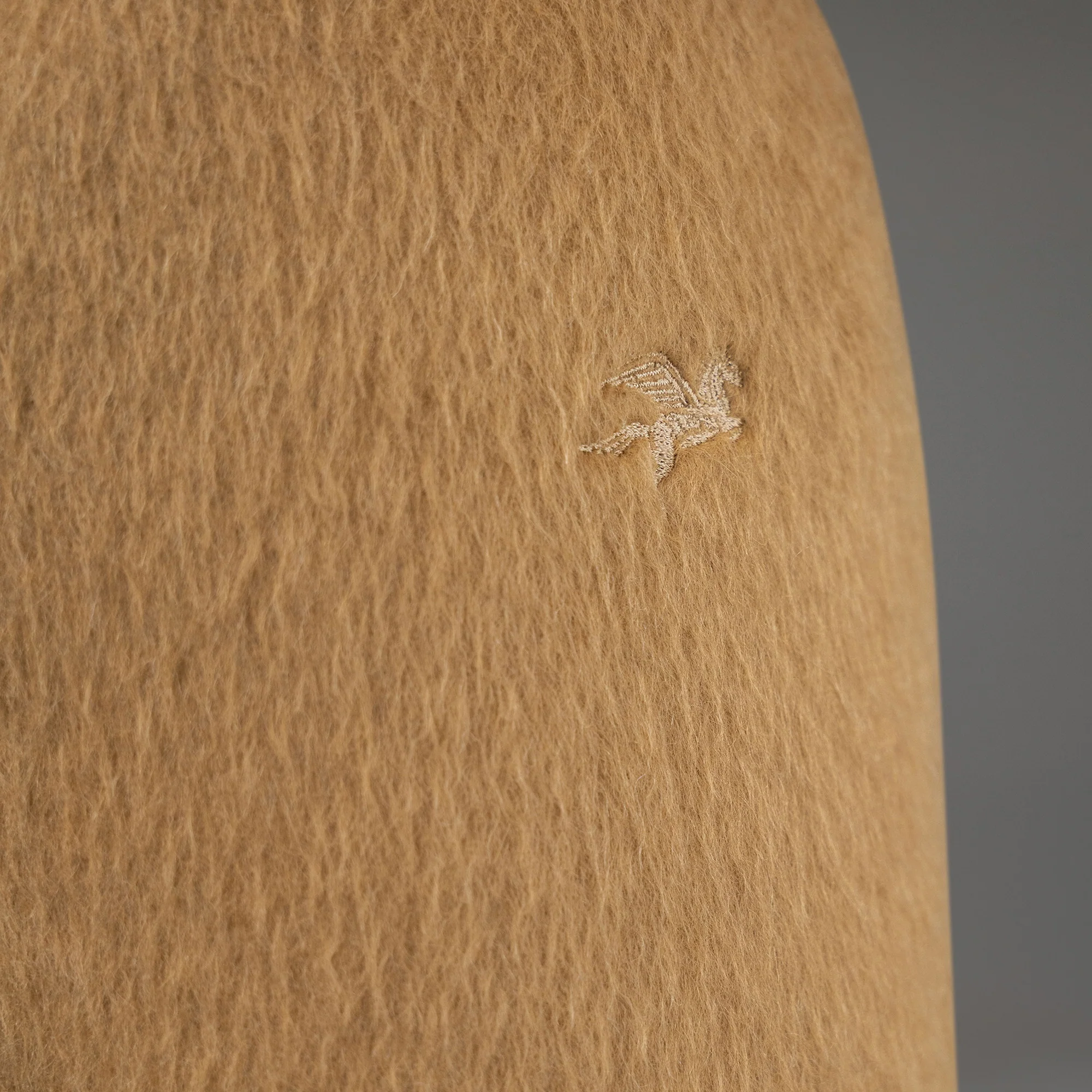 Lapelless Wool Silk Overcoat - Image 17