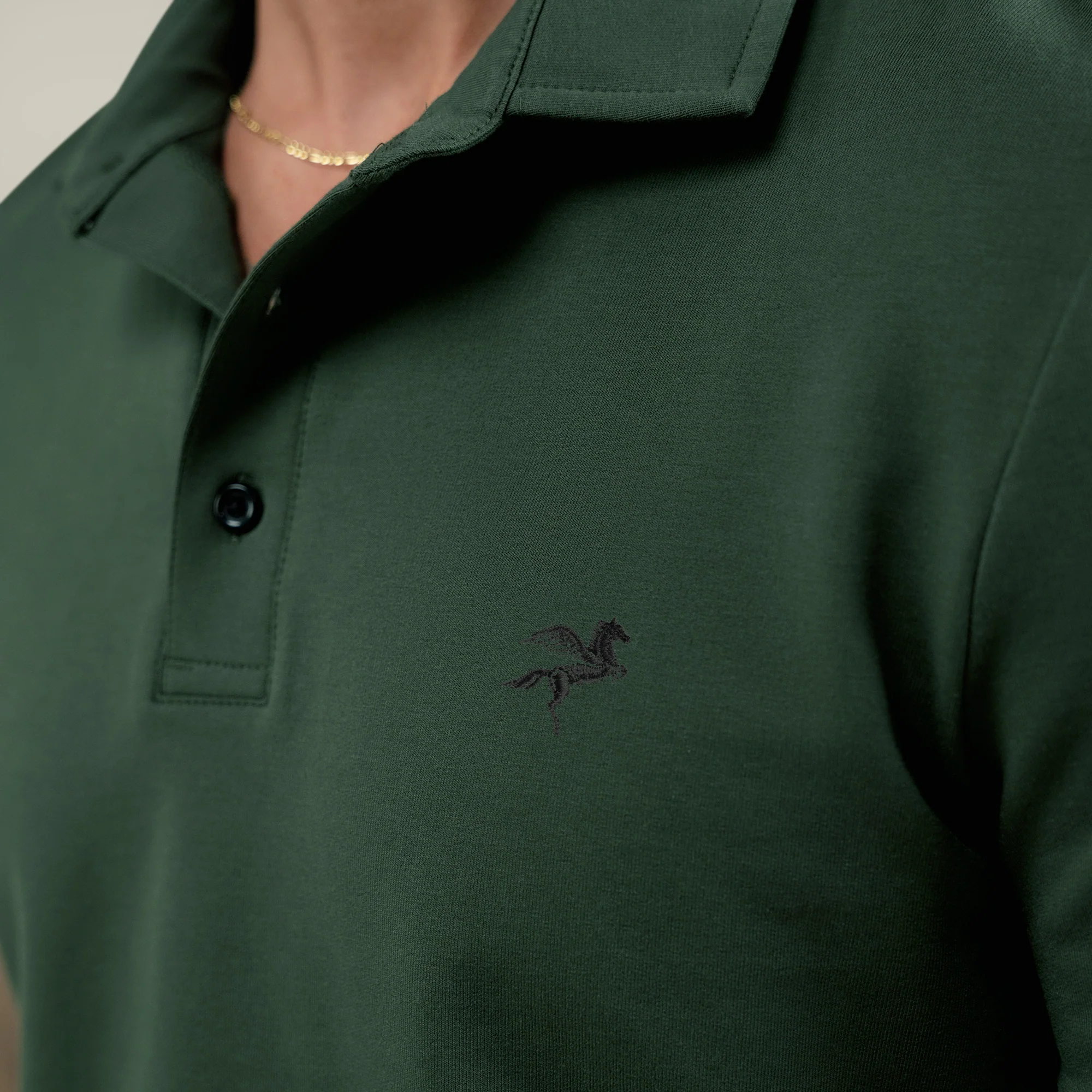 Cumulus Emblem Polo - Moss - Image 5