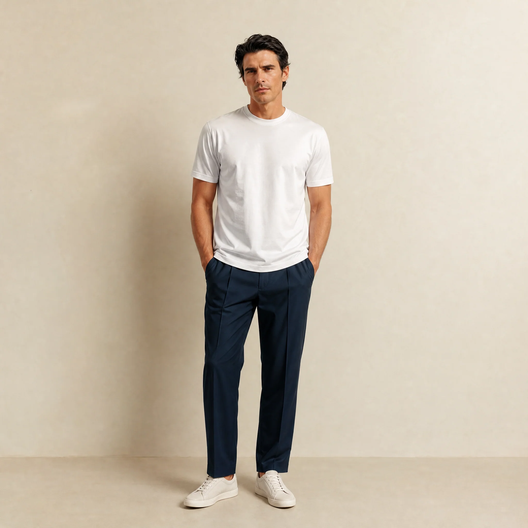 Pima Reserve Crew T-Shirt - White