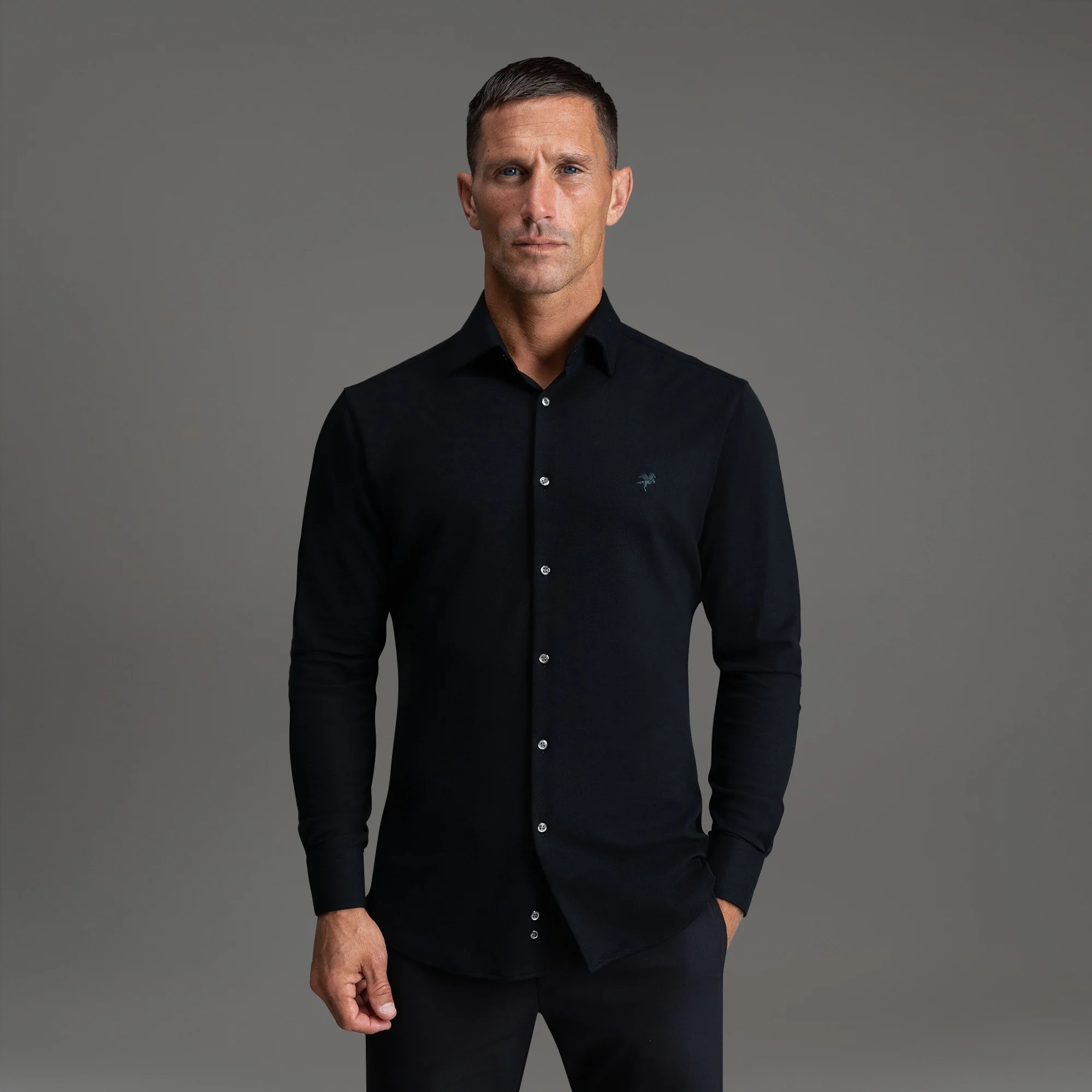 Stretch Oxford Spread Shirt - Image 12