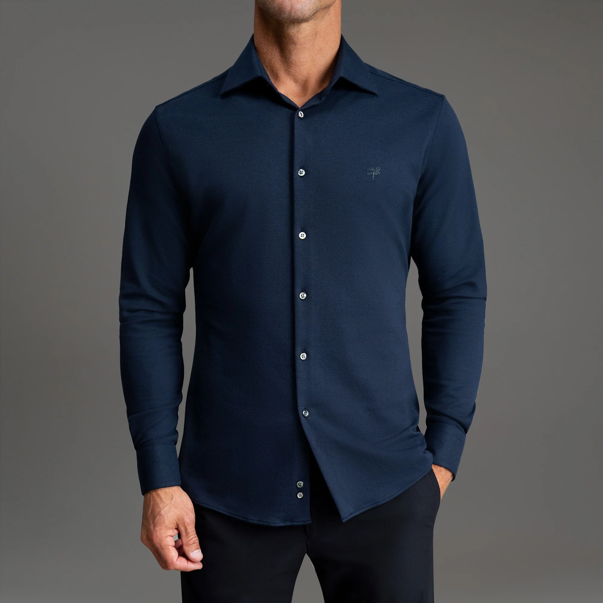 Stretch Oxford Spread Shirt - Image 16