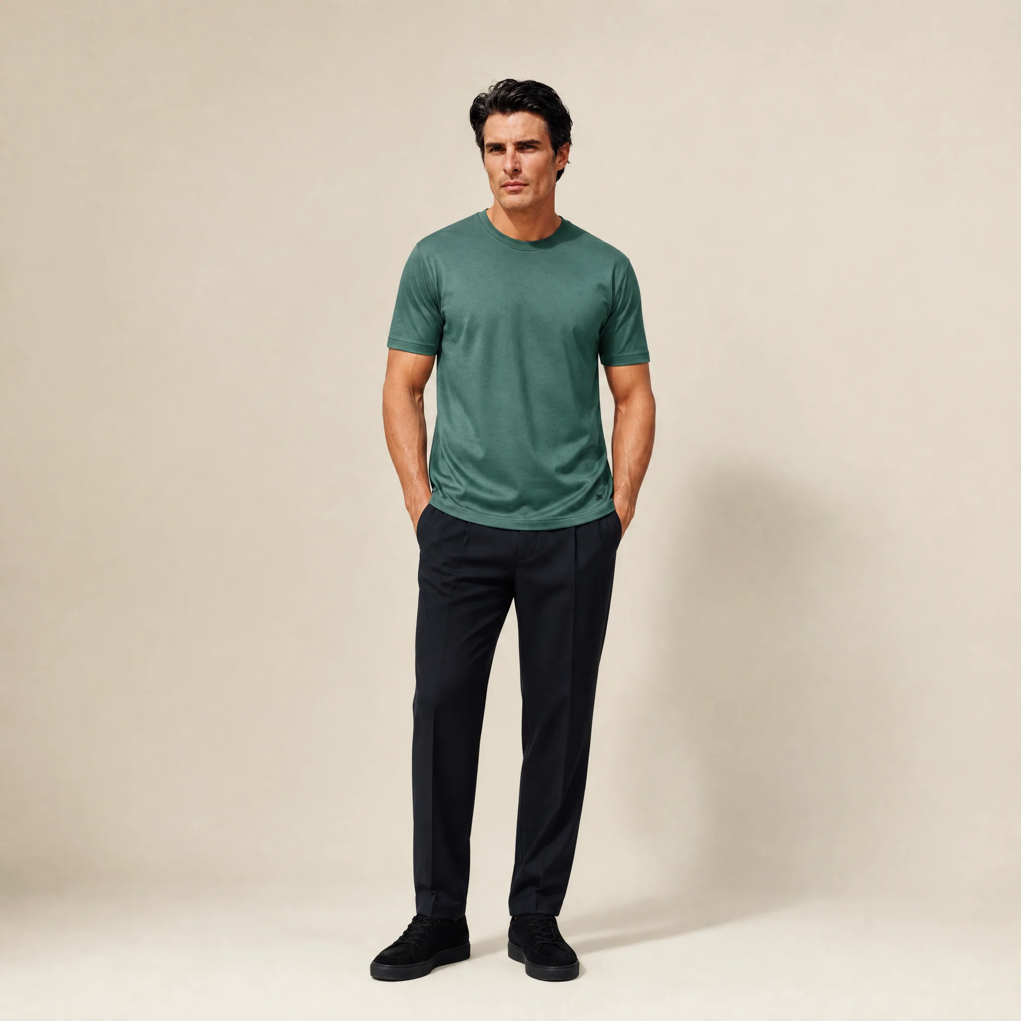 Pima Reserve Crew T-Shirt - Sea Moss - Image 5