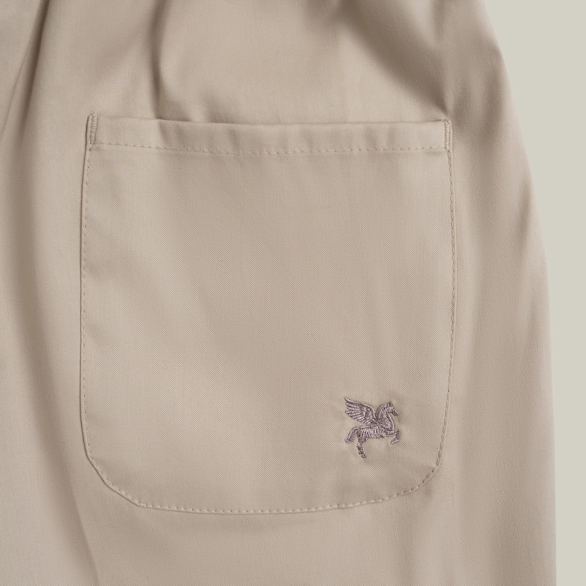 Stretch Cotton Drawstring Shorts - Flat White - Image 7