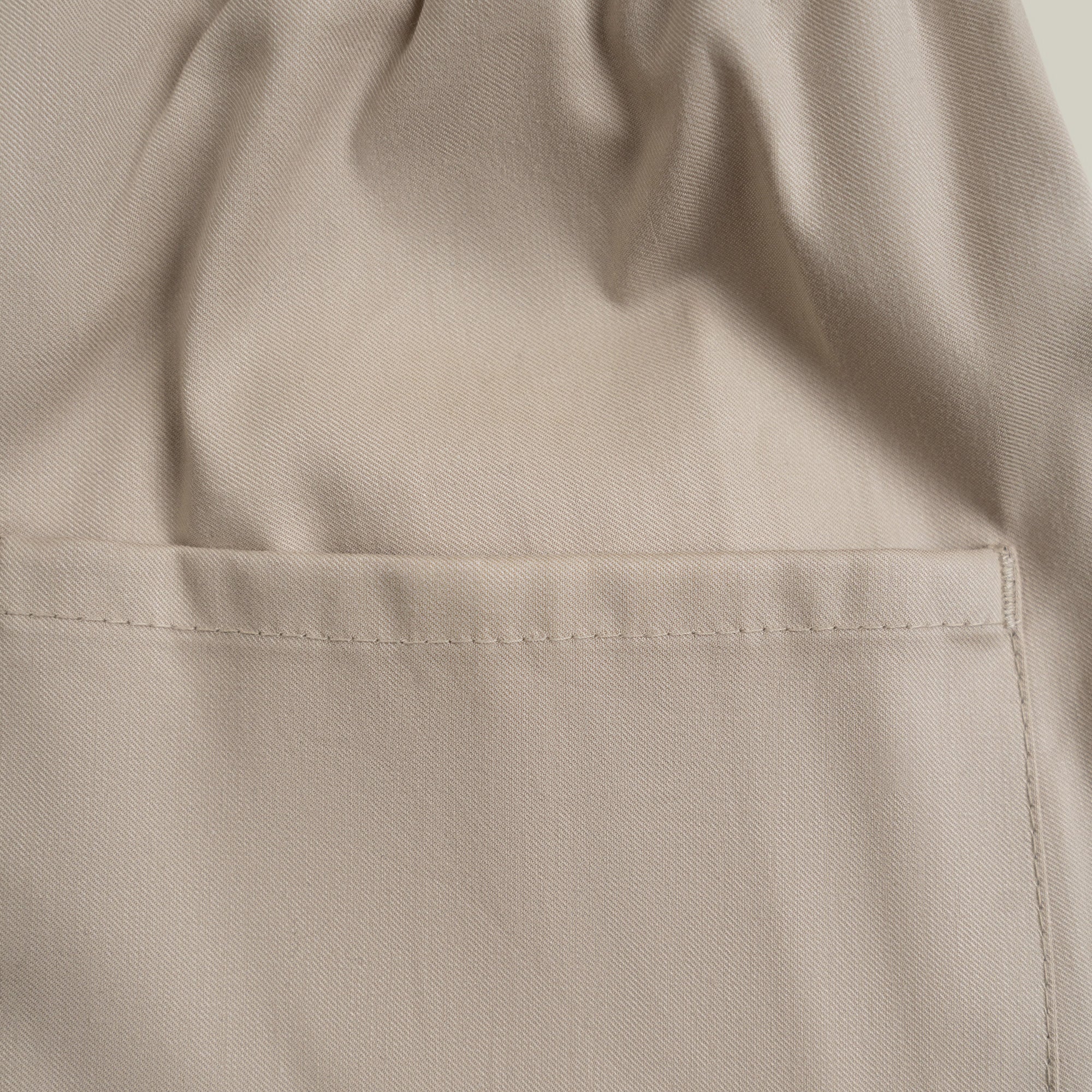 Stretch Cotton Drawstring Shorts - Flat White - Image 8