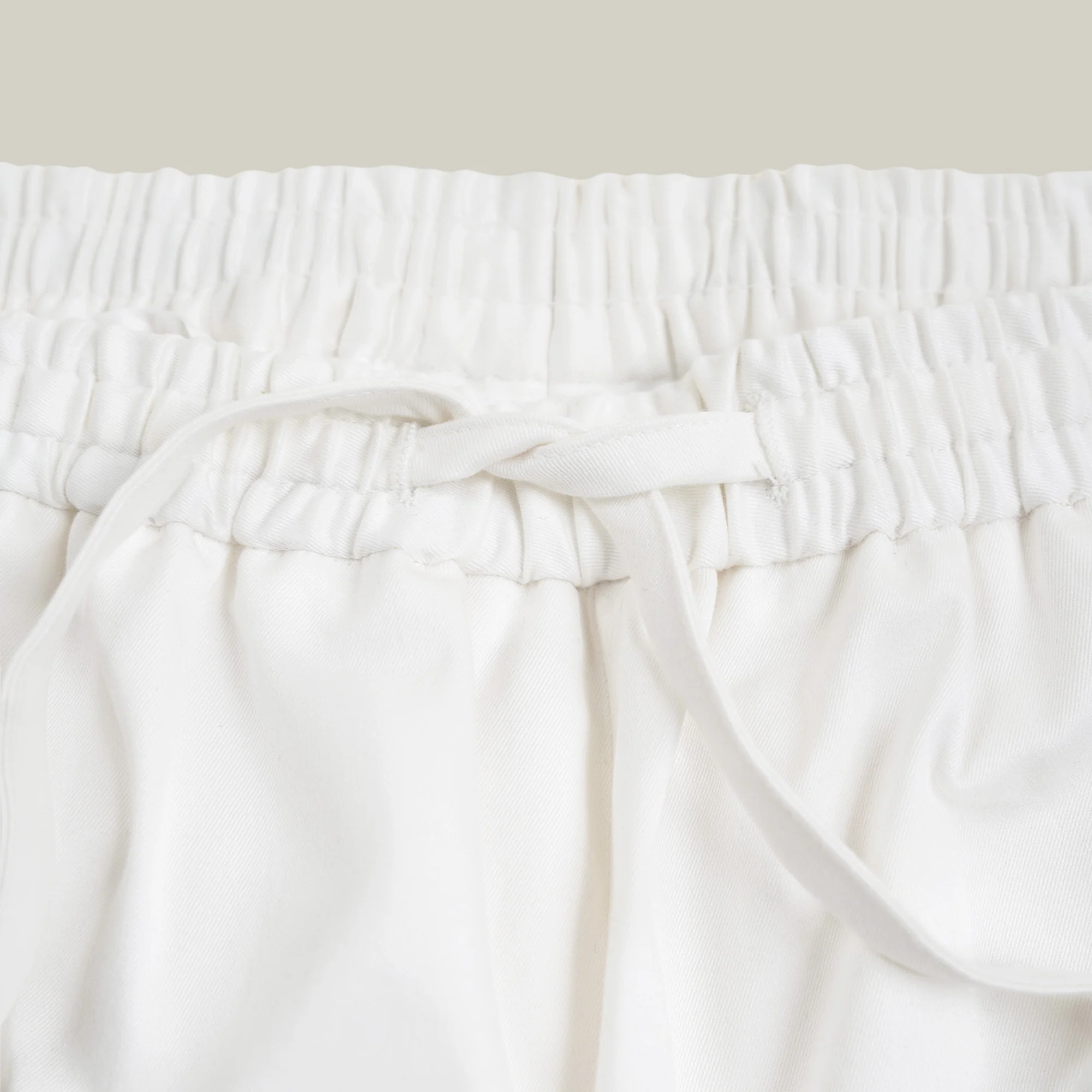 Stretch Cotton Drawstring Wide Leg Pant - Image 5