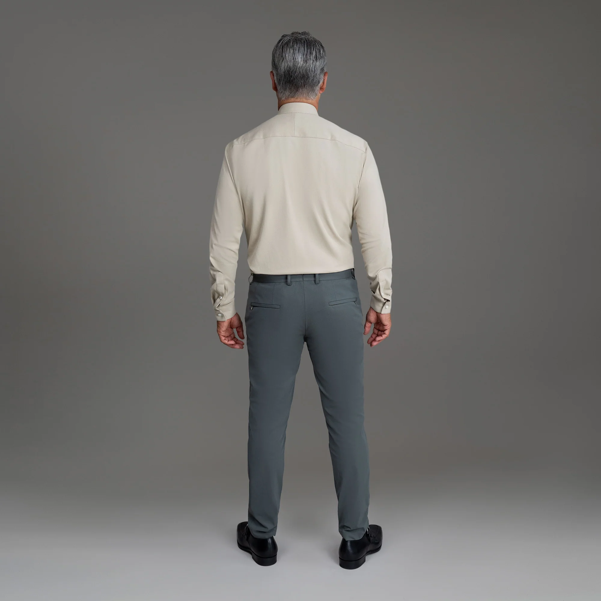 Stretch Oxford Monk Shirt (Ribbon) - Image 24