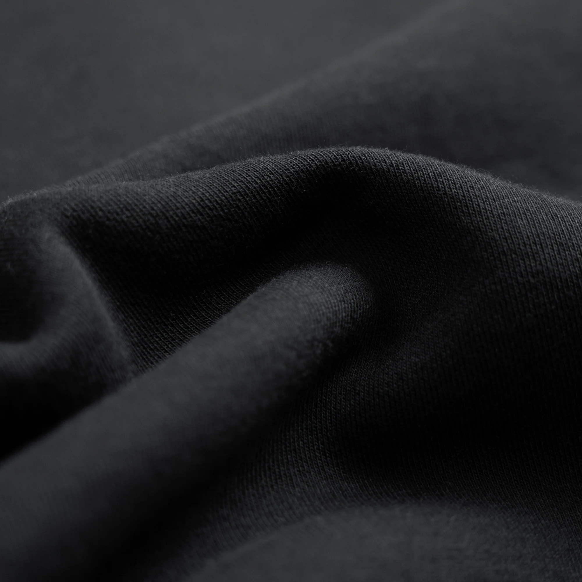 Terry Fleece Court Hoodie - Black - Image 9
