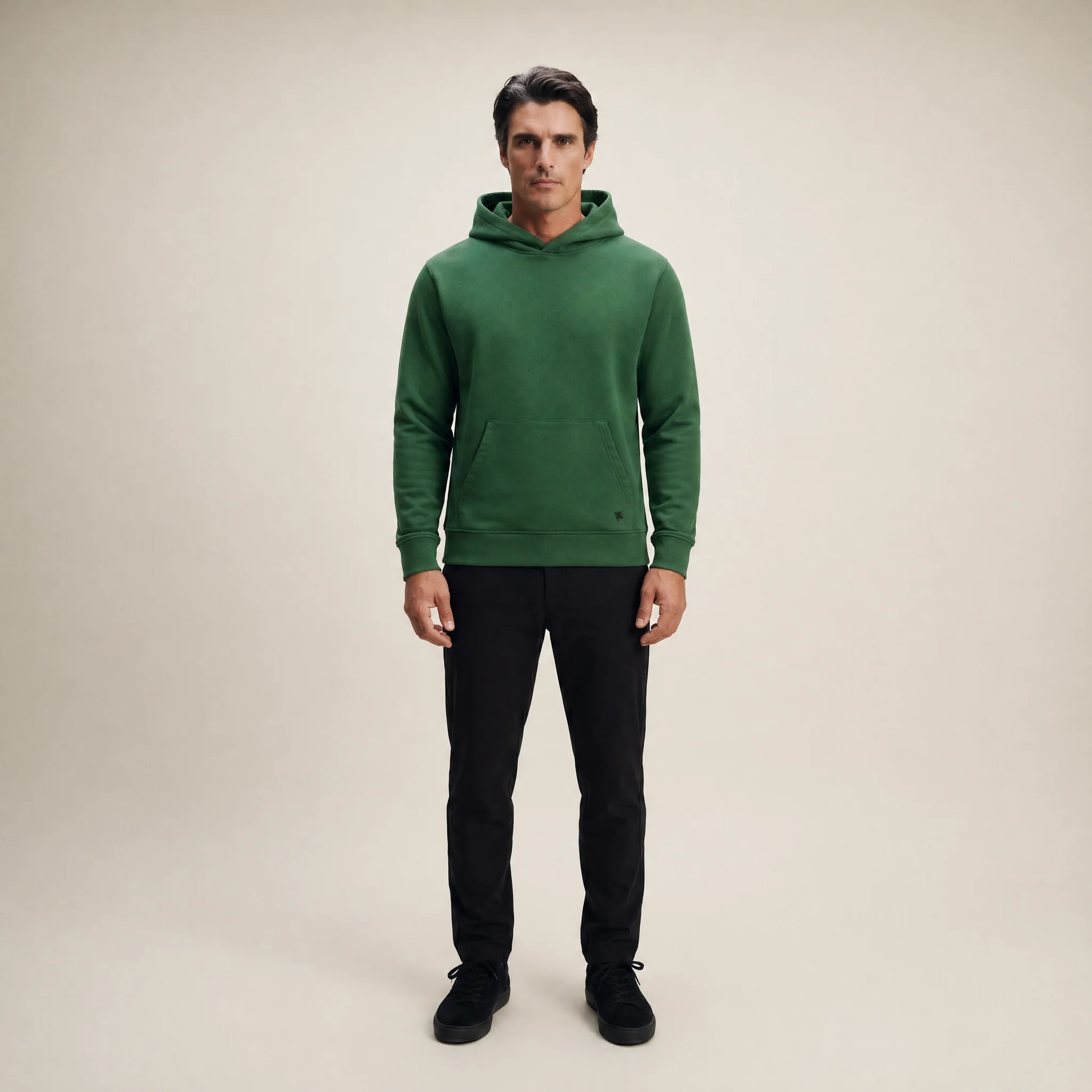 Terry Fleece Court Hoodie - Eden - Image 4