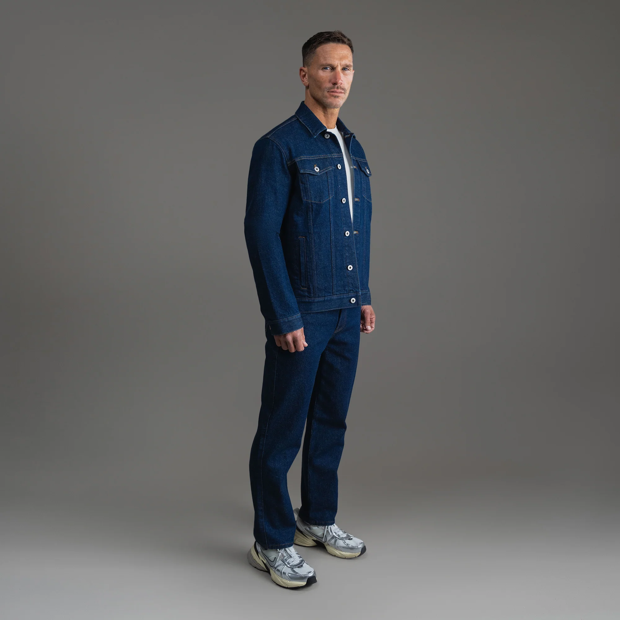 True Denim Jacket - Deep Indigo - Image 17