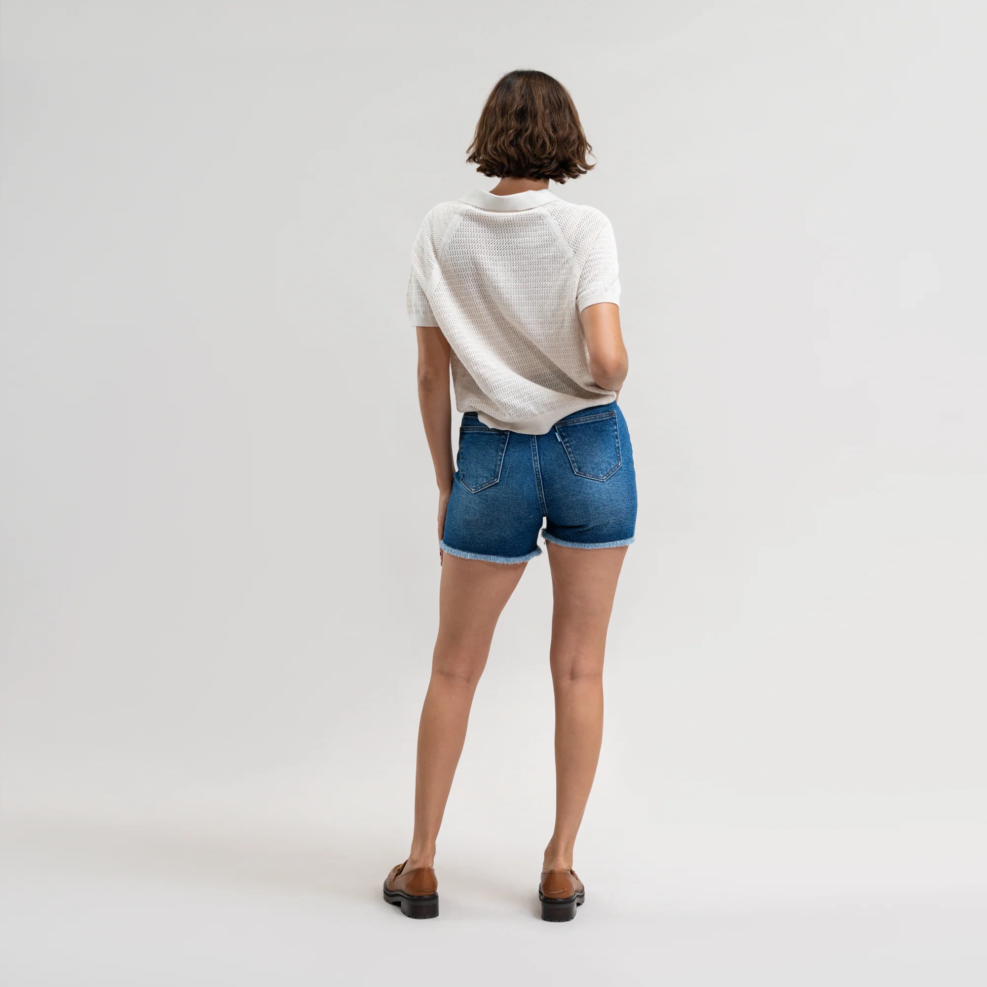 True Denim Edge Shorts - Image 3