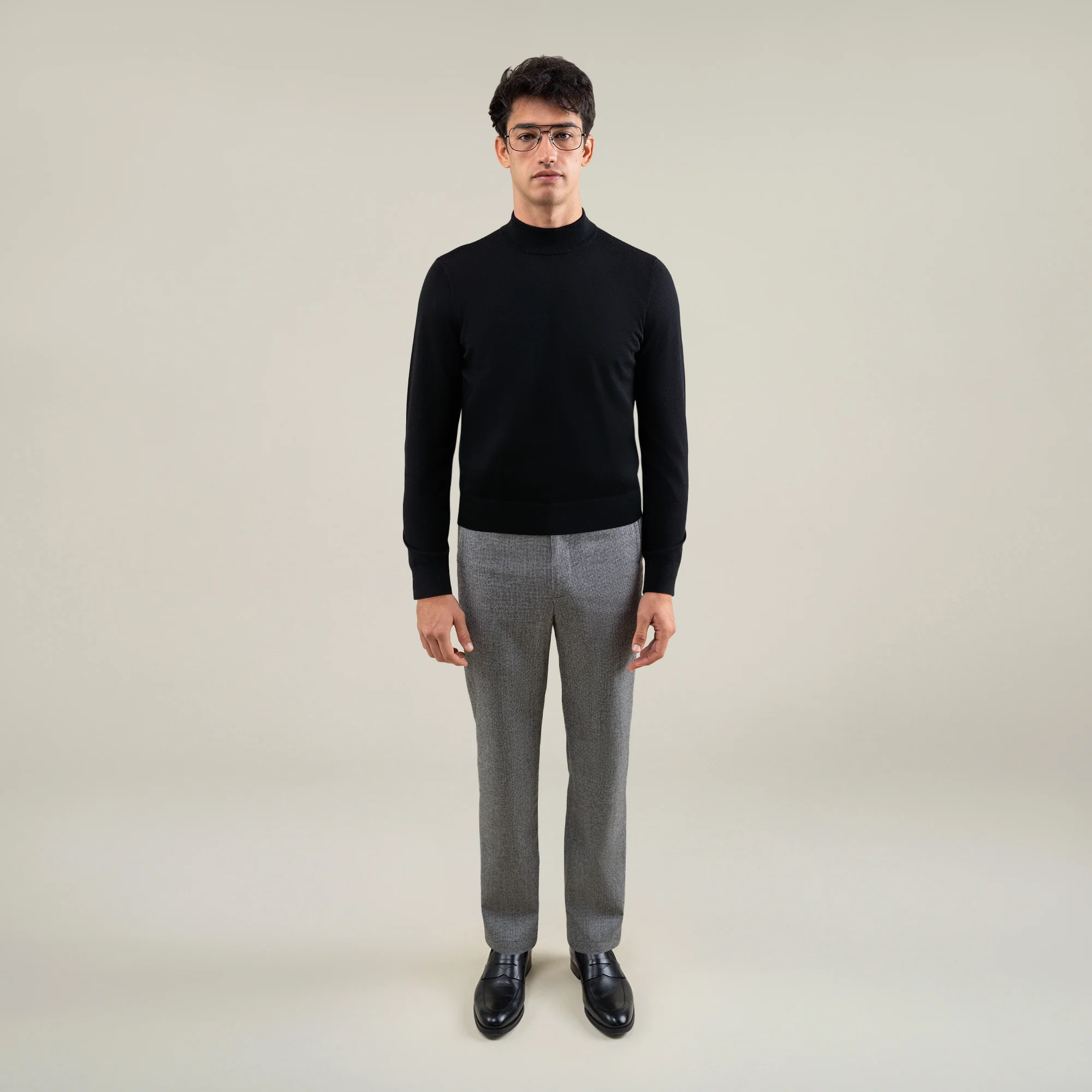 Wool Mock Neck Sweater - Image 13