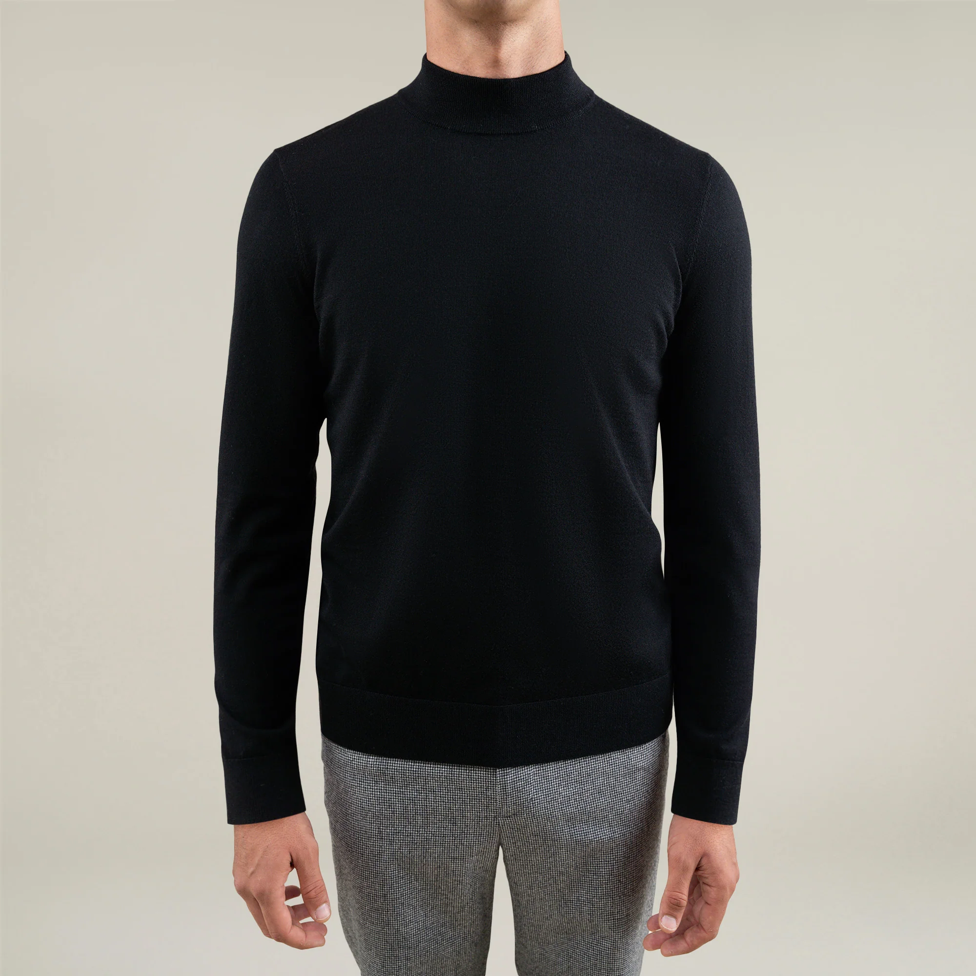 Wool Mock Neck Sweater - Image 14